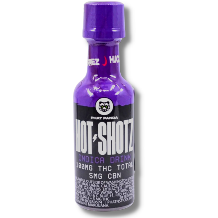 Photograph of product: Huckleberry CBN 100mg 2oz Hot Shotz (Phat Panda)