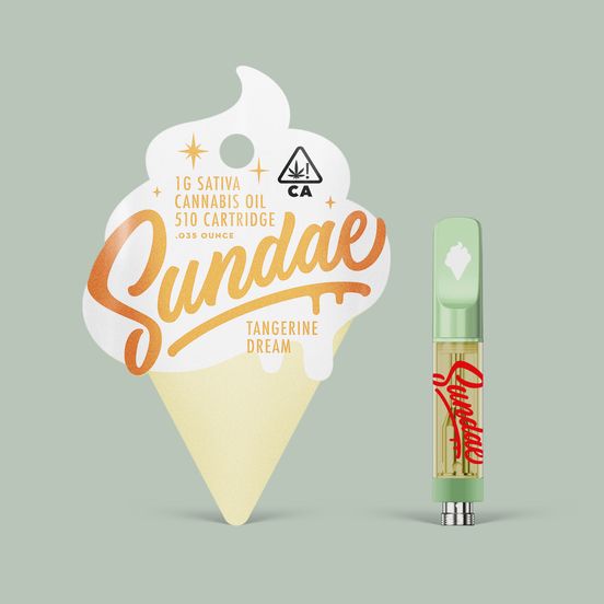 Photograph of product: Sundae - Tangerine Dream Cartridge 1g - 