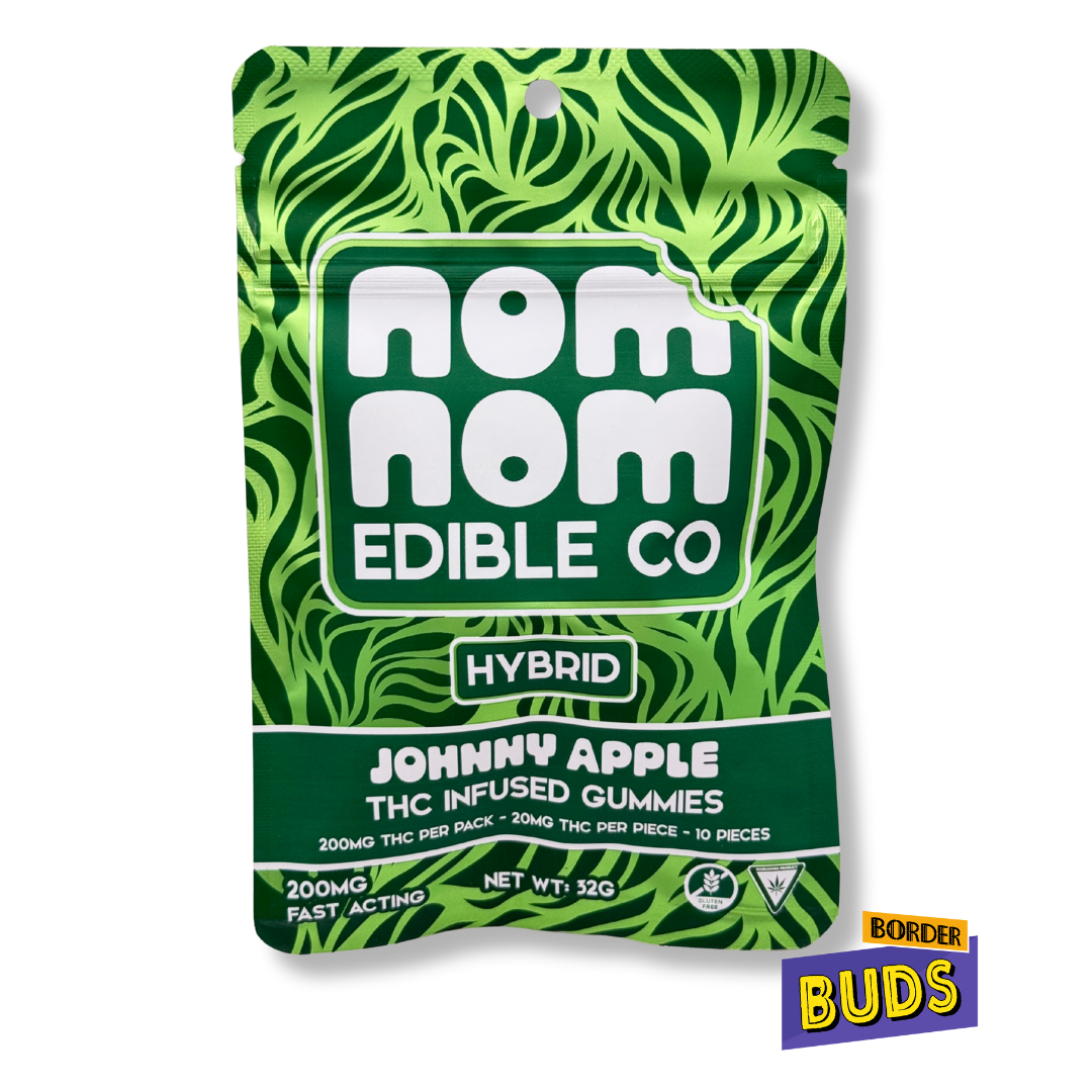 Photograph of product: Johnny Apple | Nom Nom | 200mg | Gummies
