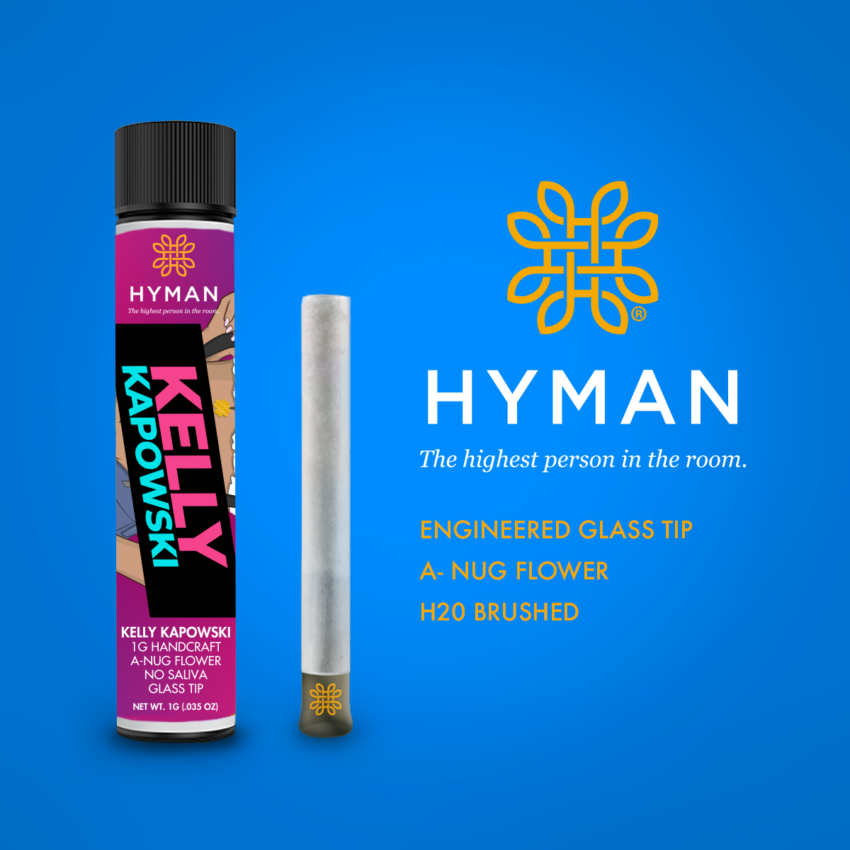 Photograph of product: Hyman 1.2g Handcraft Pre Roll | Kelly Kapowski