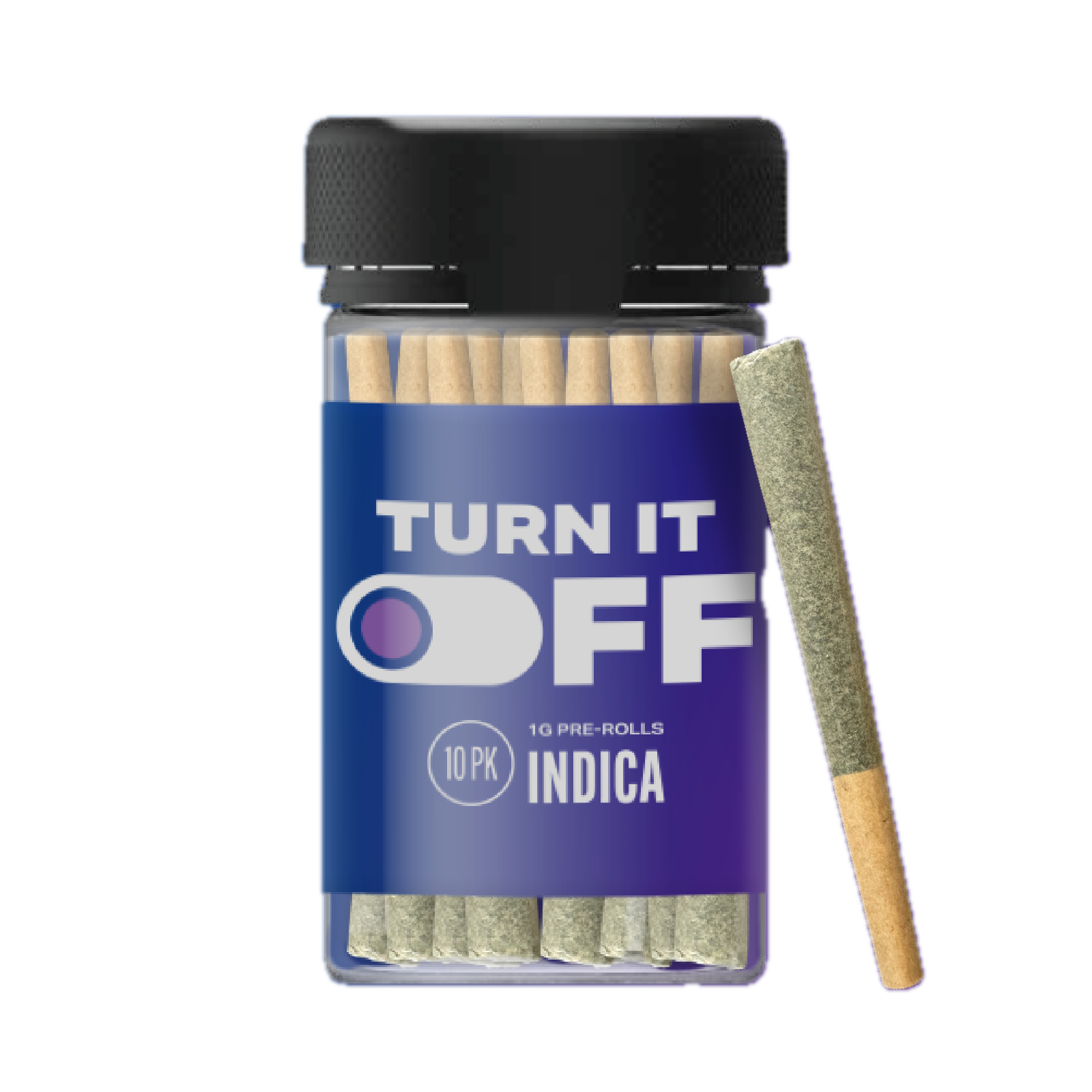 Photograph of product: Brass Knuckles 10x 1g Turn It Off Preroll by Kai