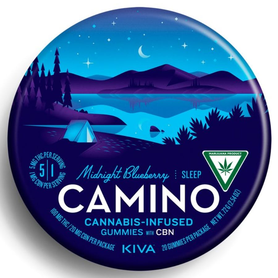 Photograph of product: Camino - Midnight Blueberry CBN 5:1