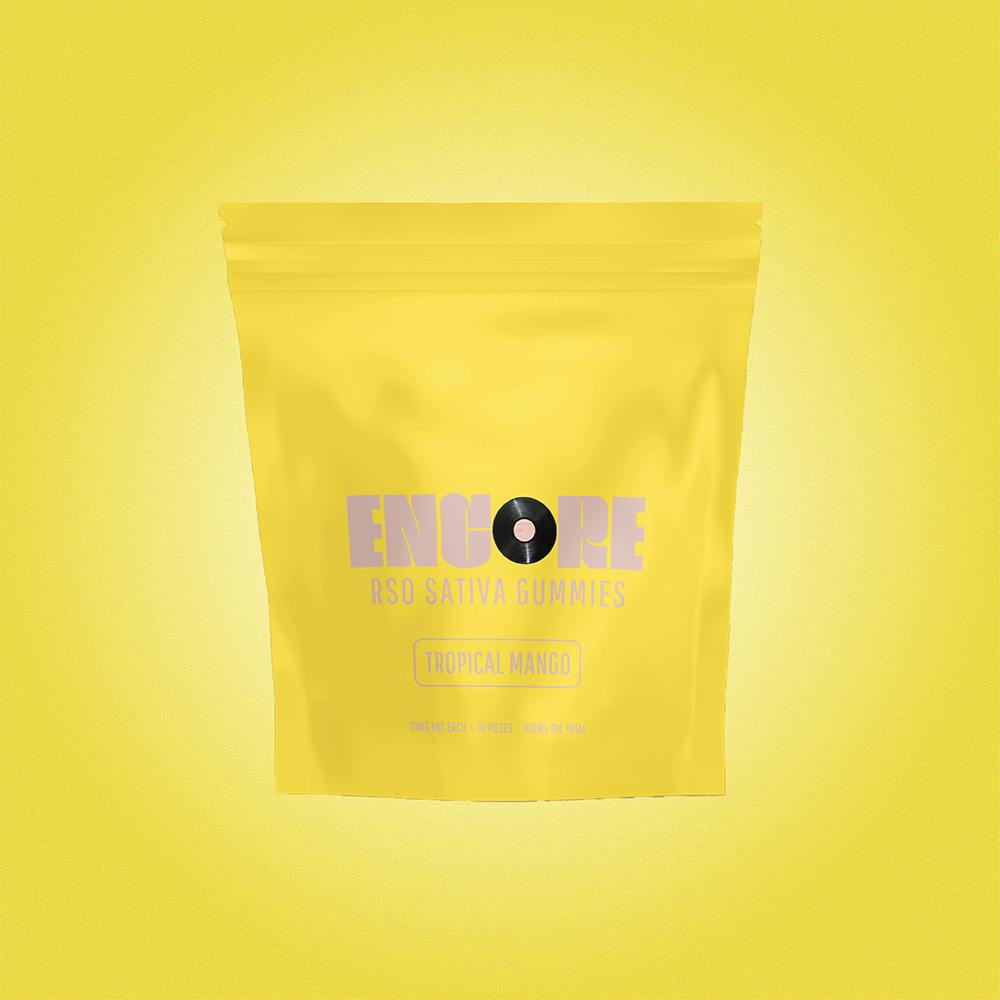 Photograph of product: Tropical Mango RSO Gummies 110mg | 10pk - 