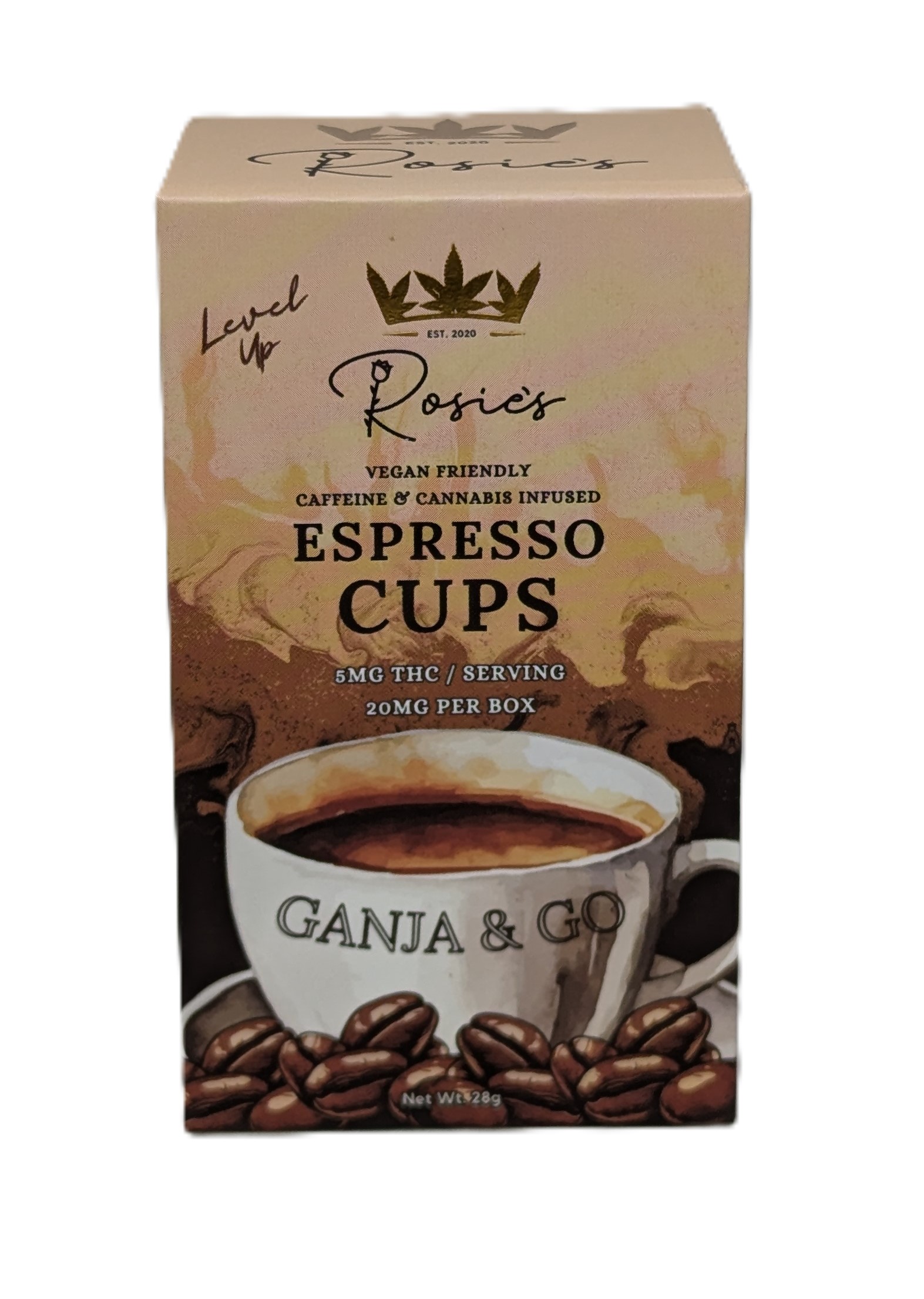 Photograph of Product: Espresso Cups | 20mg THC | Rosie's Confections