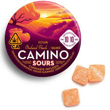 Photograph of product: ORCHARD PEACH SOURS 1:1 THC:CBD 100MG THC 10 PACK GUMMIES