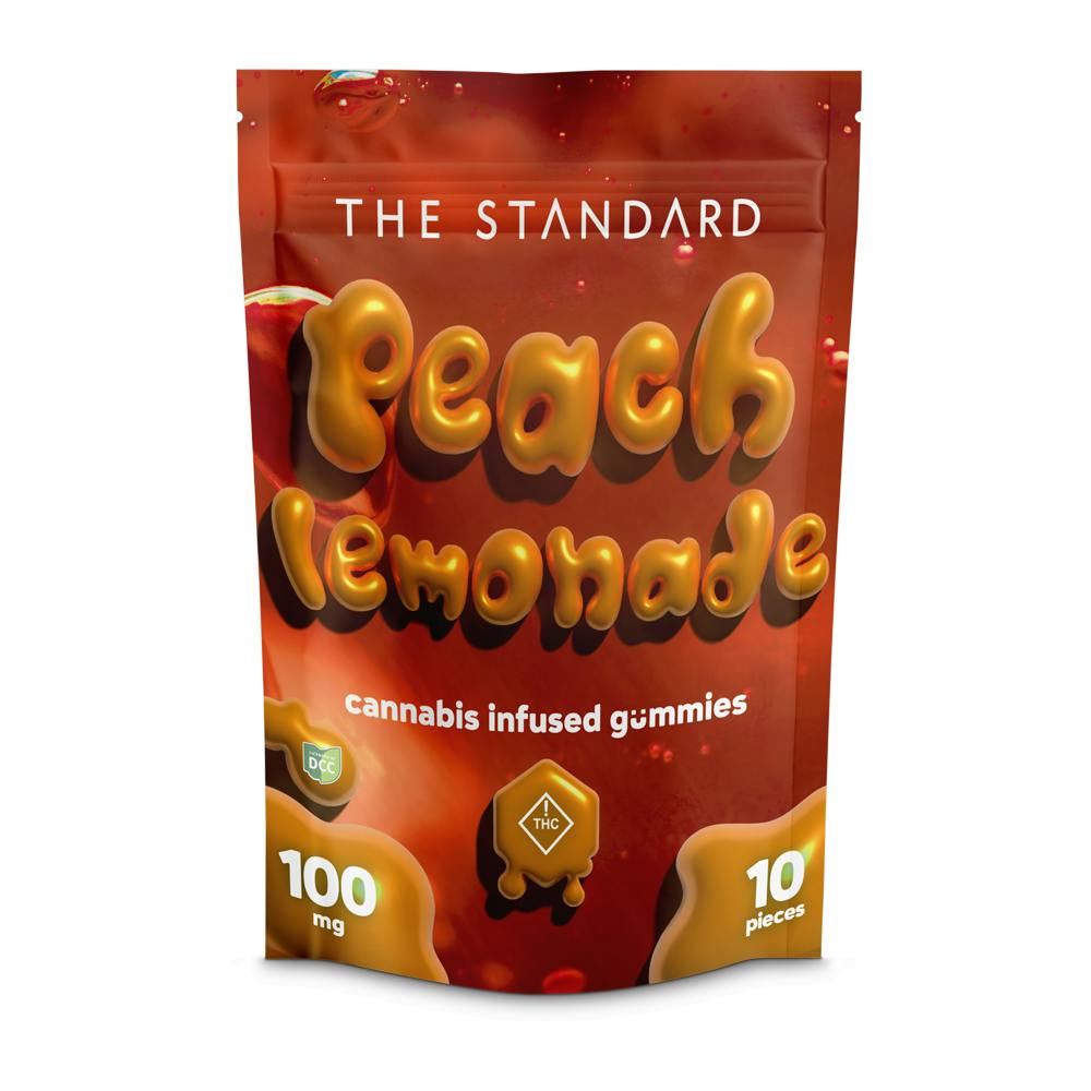 Photograph of product: Peach Lemonade Gummies | 10pk | 100mg - 