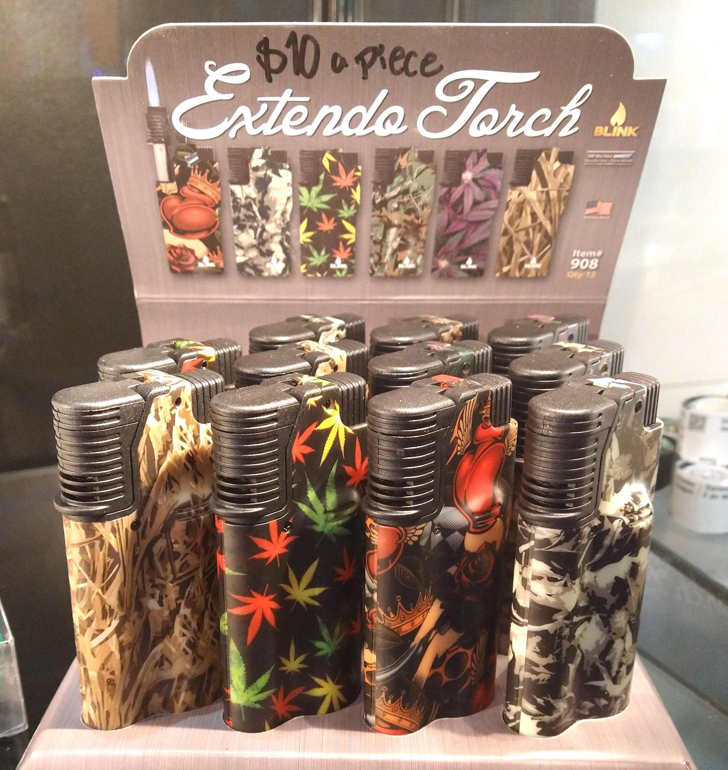 Photograph of product: Extendo Torch | Mini Torch Lighters | Multicolor