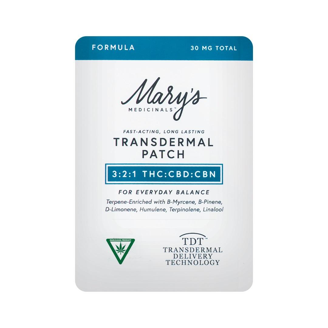 Photograph of product: Marys Medicinals - 15mg Transdermal Patch - Fromula 3:2:1 TH-oui/CBD/CBN