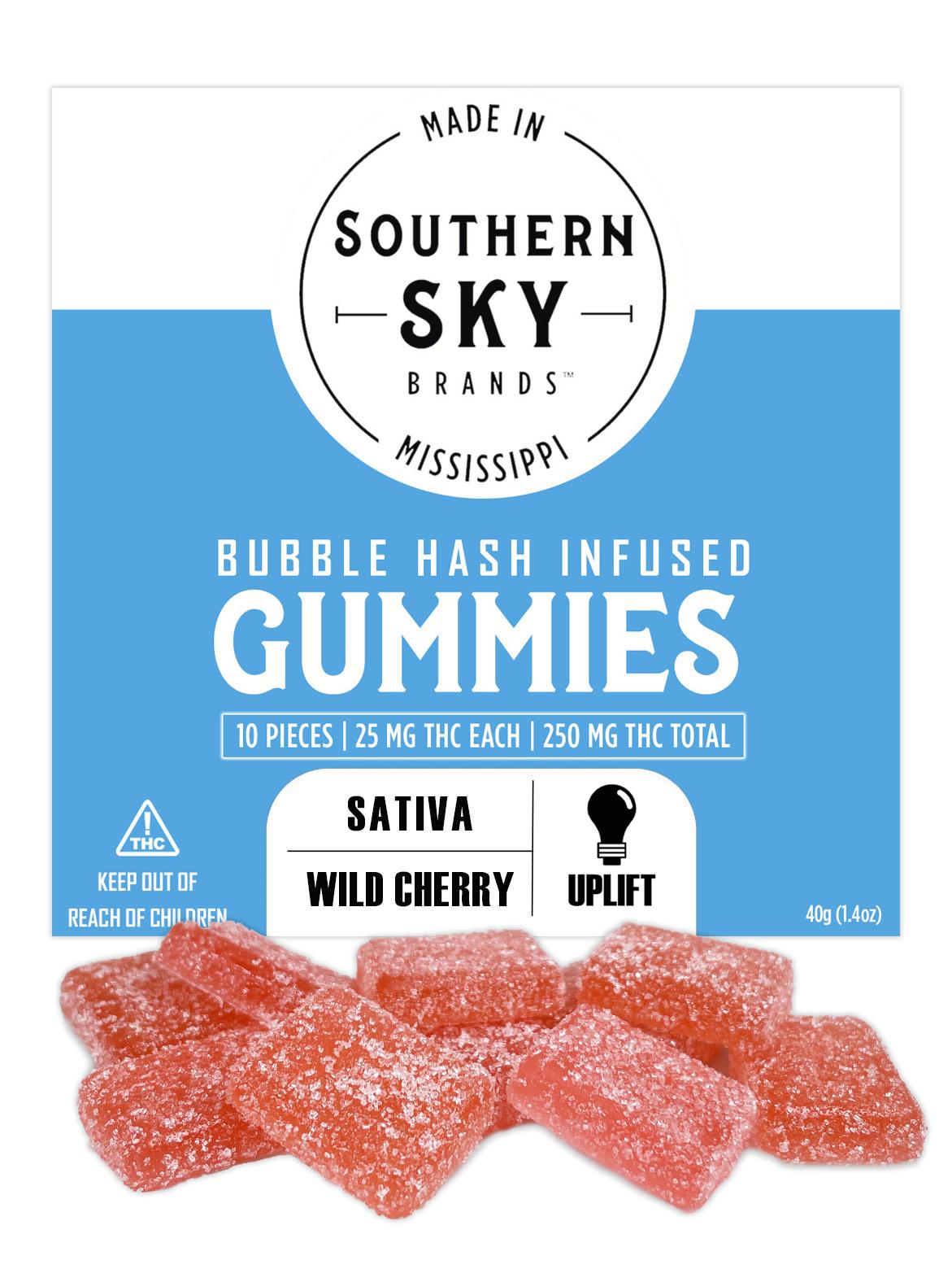 Photograph of product: Wild Cherry | Bubble au chocolat Infused Gummies 250mg