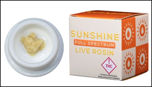 Photograph of product: Sunshine Extracts | 1g FS Rosin | Garlic Cocktail (H)