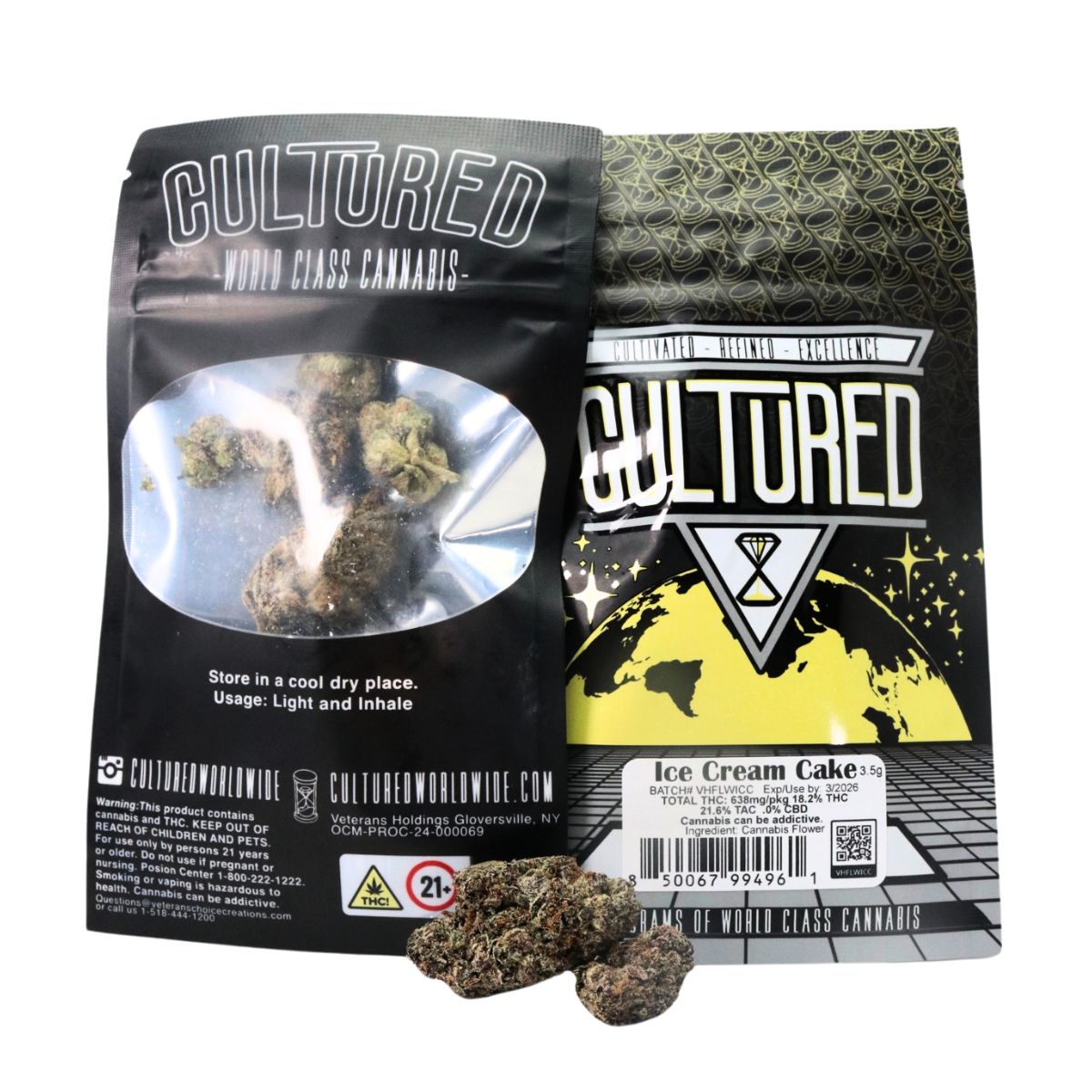Photograph of product: Cultured | Ice Cream Cake | 3.5G Flower