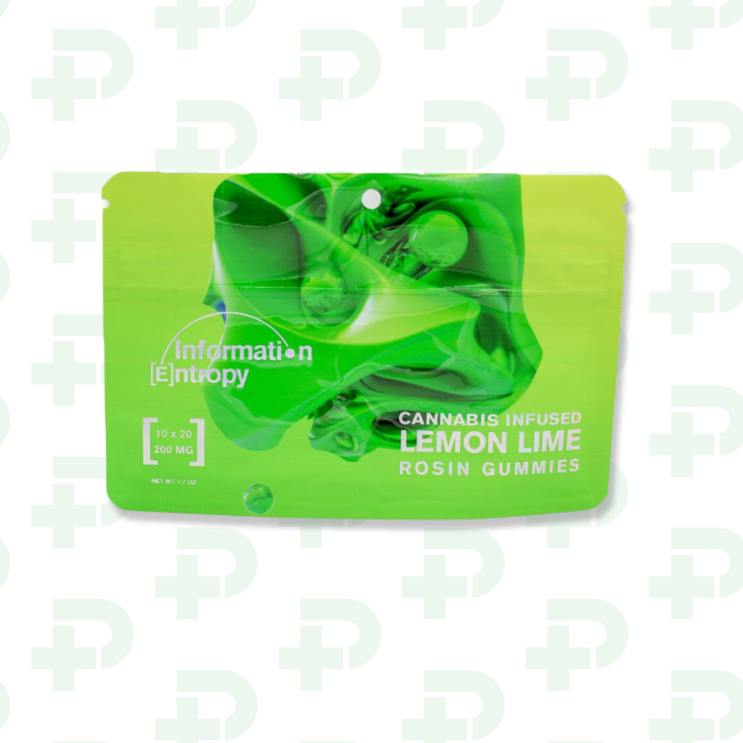 Photograph of product: Information Entropy Rosin Gummies - Lemon Lime