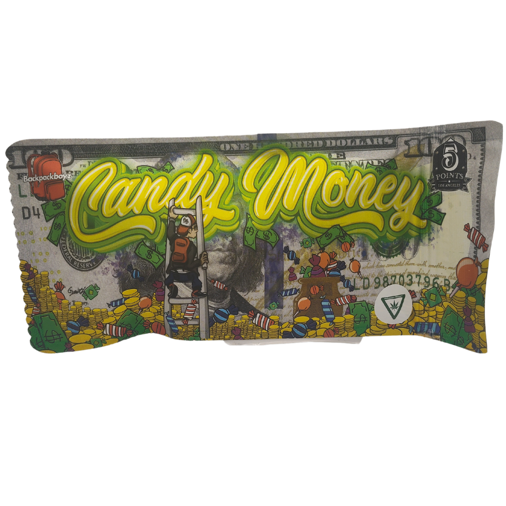 Photograph of product: Backpack Boyz - Prepack 8th - Candy Money - 3.5g