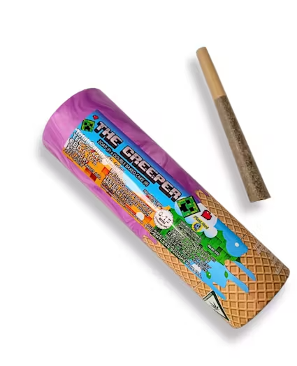 Photograph of Product: ICE KREAM HASH CO. ROSIN INFUSED PRE-ROLL | THE CREEPER