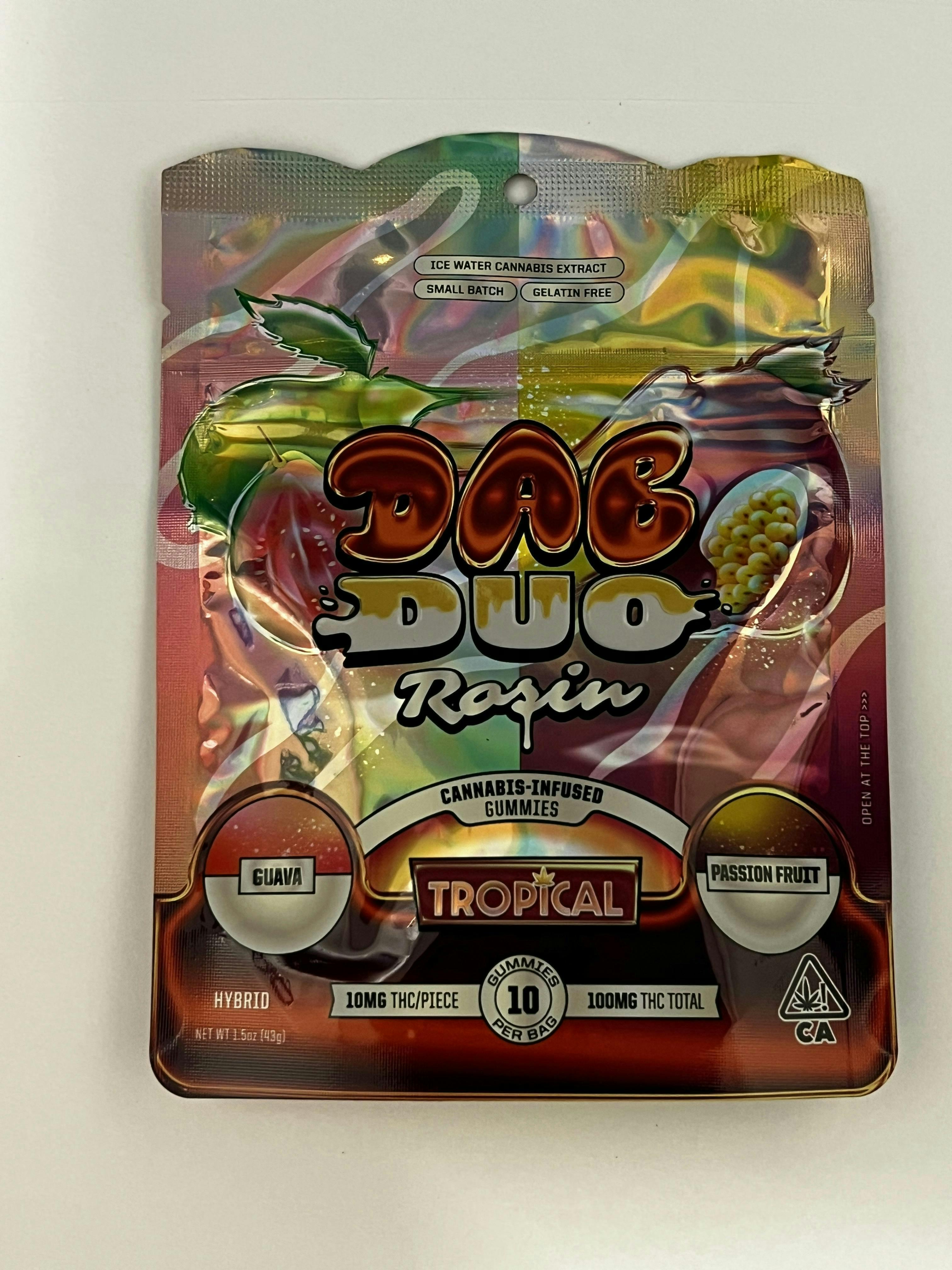 Photograph of product: ABX - ABX Dab Duos Rosin Tropical Gummies Pack