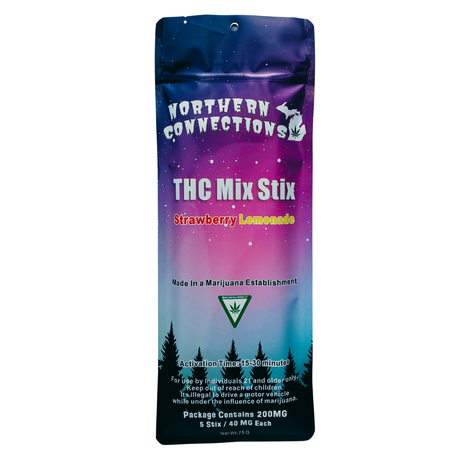 Photograph of product: Northern Connections | Strawberry Lemonade | TH-oui Mix Stix | 200mg