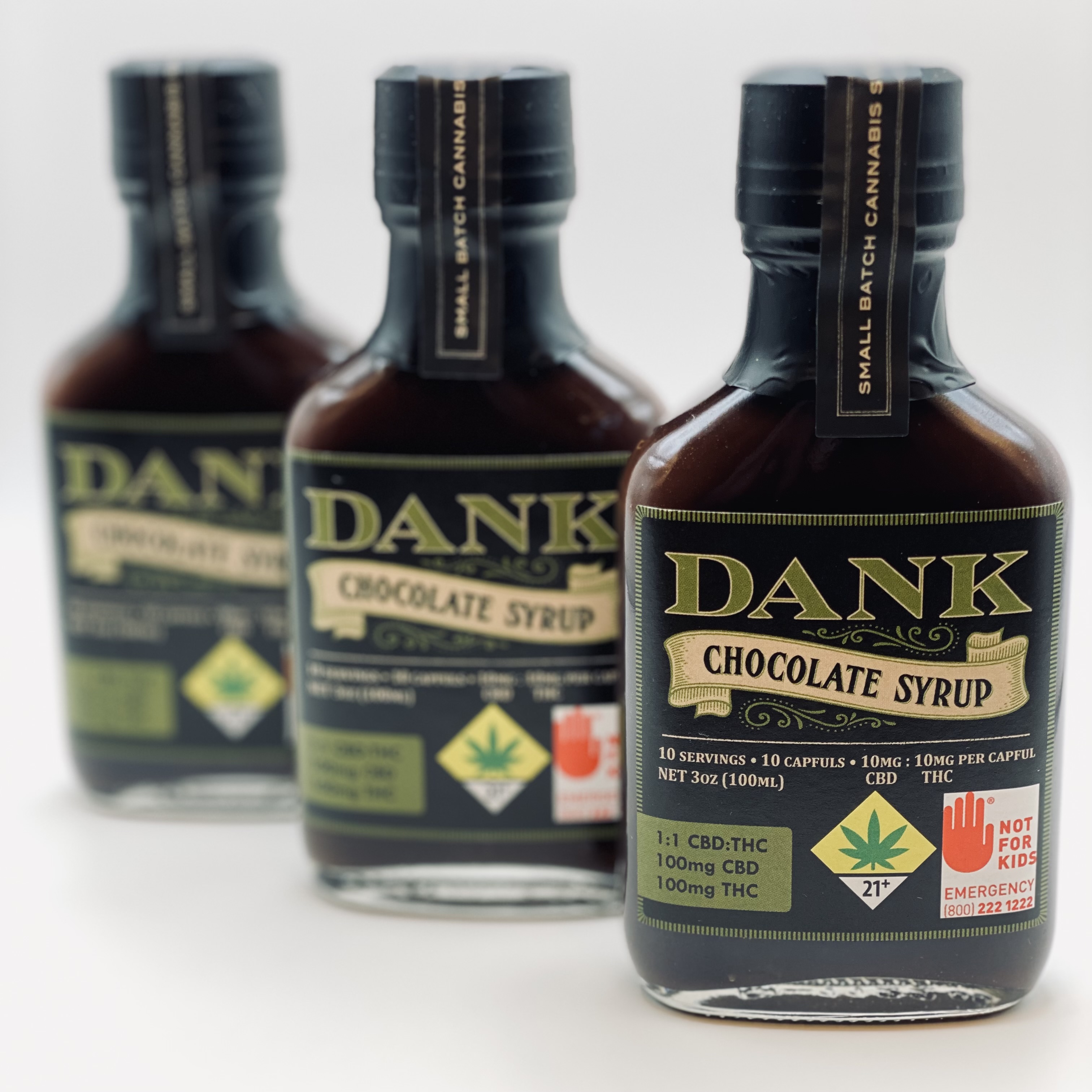 Photograph of product: 1:1 Chocolate Dank Syrup [3oz] (100mg CBD/100mg TH-oui)