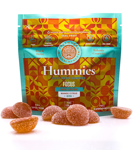 Photograph of product: Gummies - Hummies - Focus Citrus - 20PK - 100MG (TAX INCLUDED)