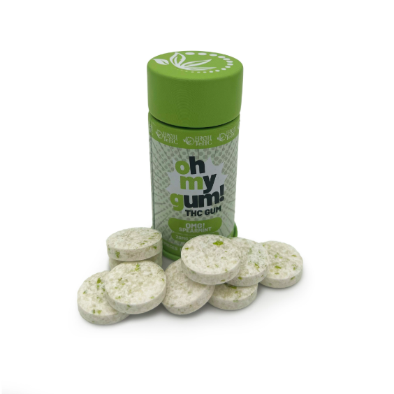 Photograph of product: High TeHC 200mg OMG TH-oui Gum - Spearmint