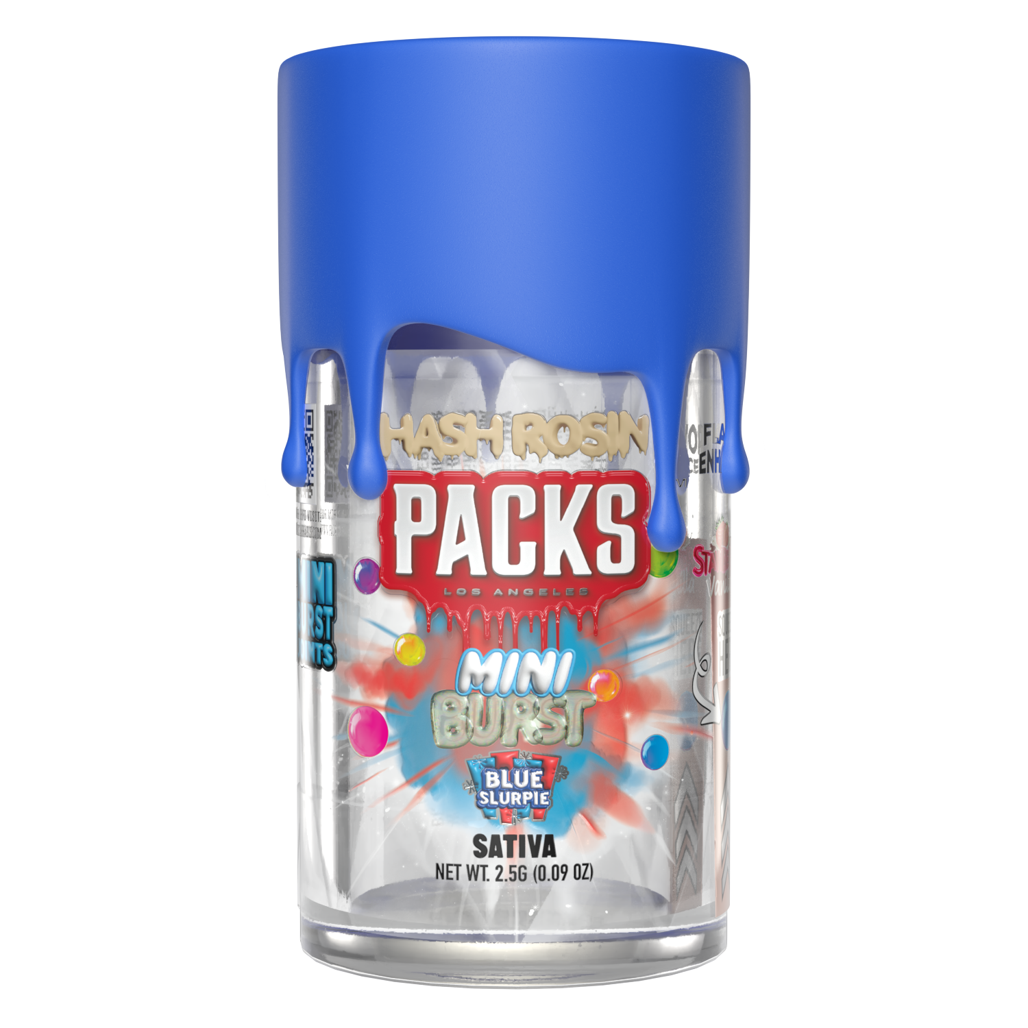 Photograph of product: Packwoods - 2.5g au chocolat Rosin Mini Joints - Blue Slurpie With Strawberry Vanilla (S)