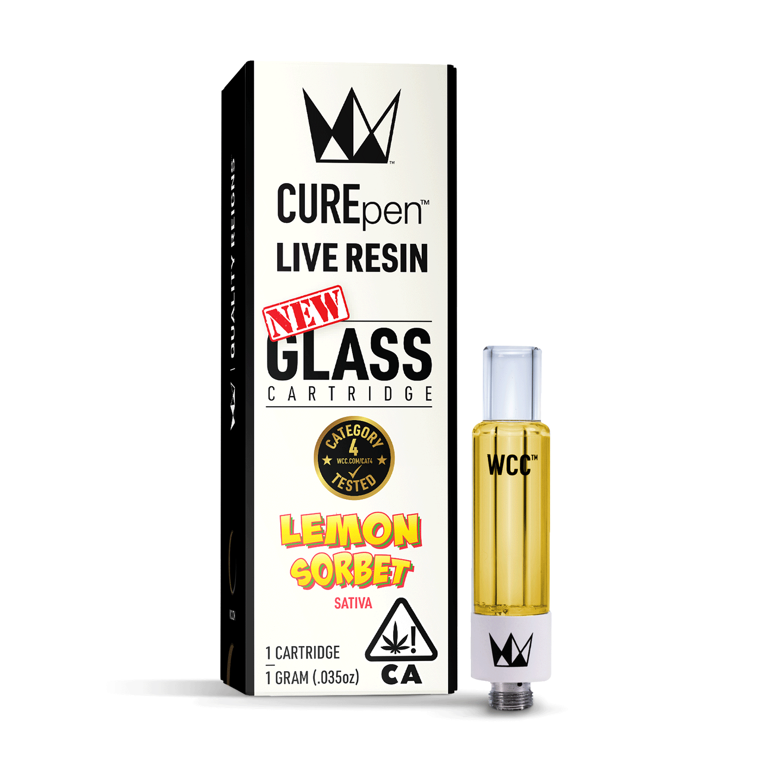 Photograph of product: [West Coast Cure] Live Resin Cartridge - 1g - Lemon Sorbet (S)