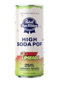 Photograph of product: 25mg Pabst High Soda Pop- Cherry Limeade $7