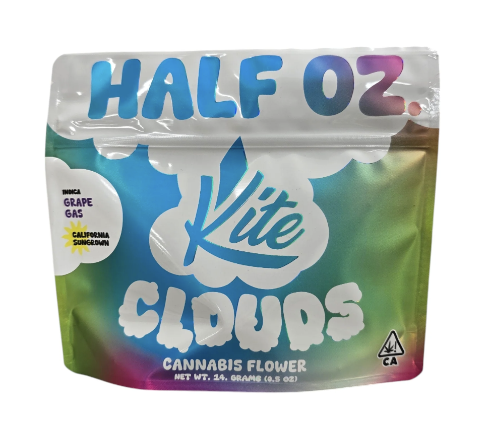 Photograph of product: Kite | Grape Gas | Sungrown Flower | 1/2oz - 14g