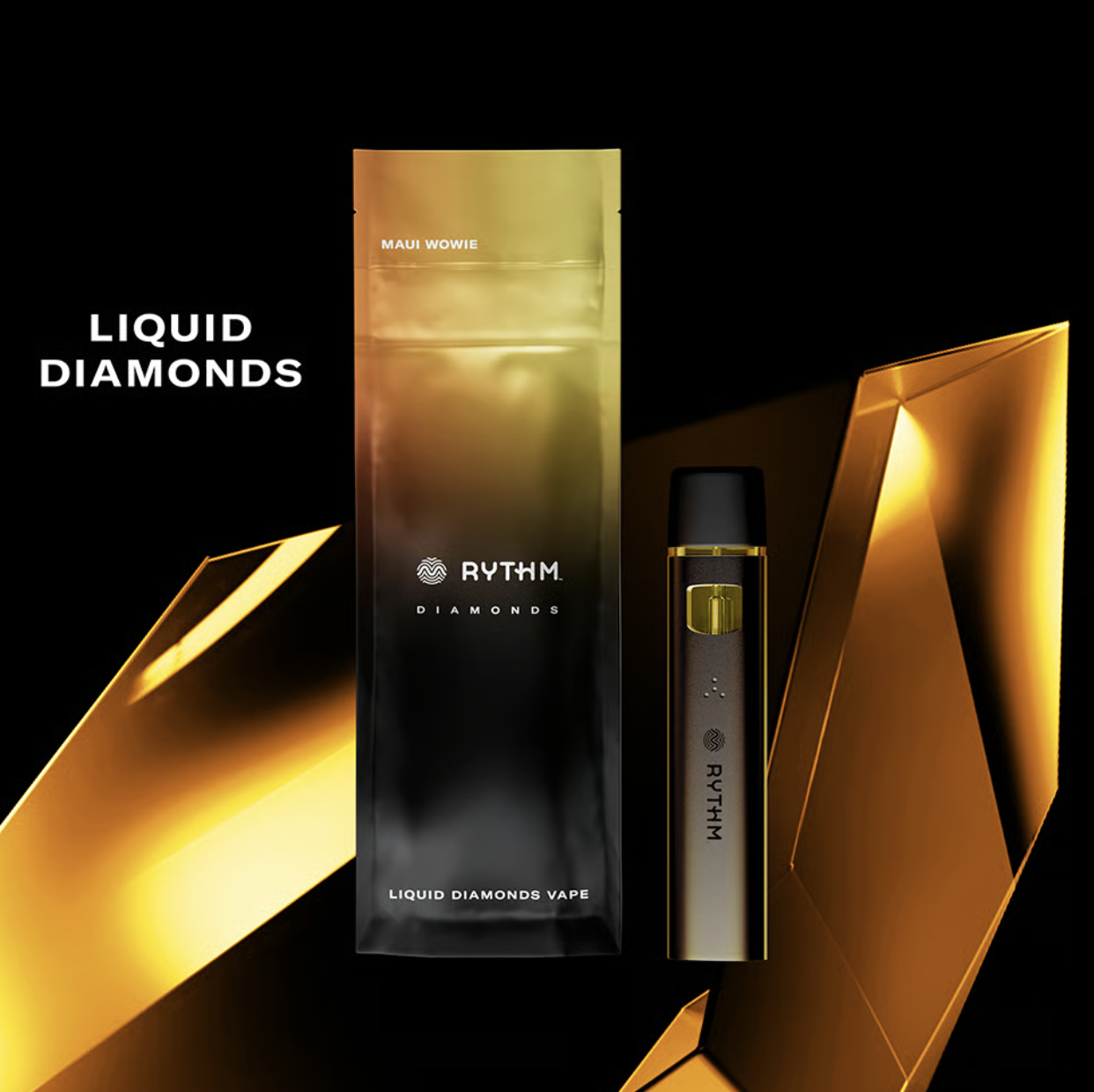 Photograph of product: RYTHM MAUI WOWIE LIQUID DIAMONDS DISPOSABLE 1G