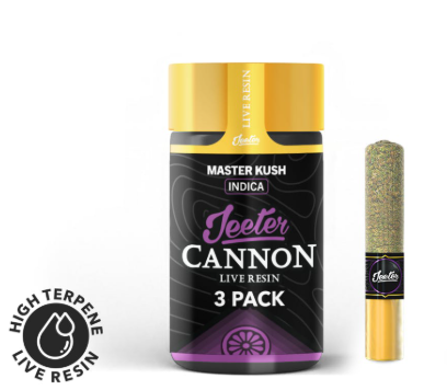 Photograph of product: Jeeter: LR Cannon Master Kush 1.3g