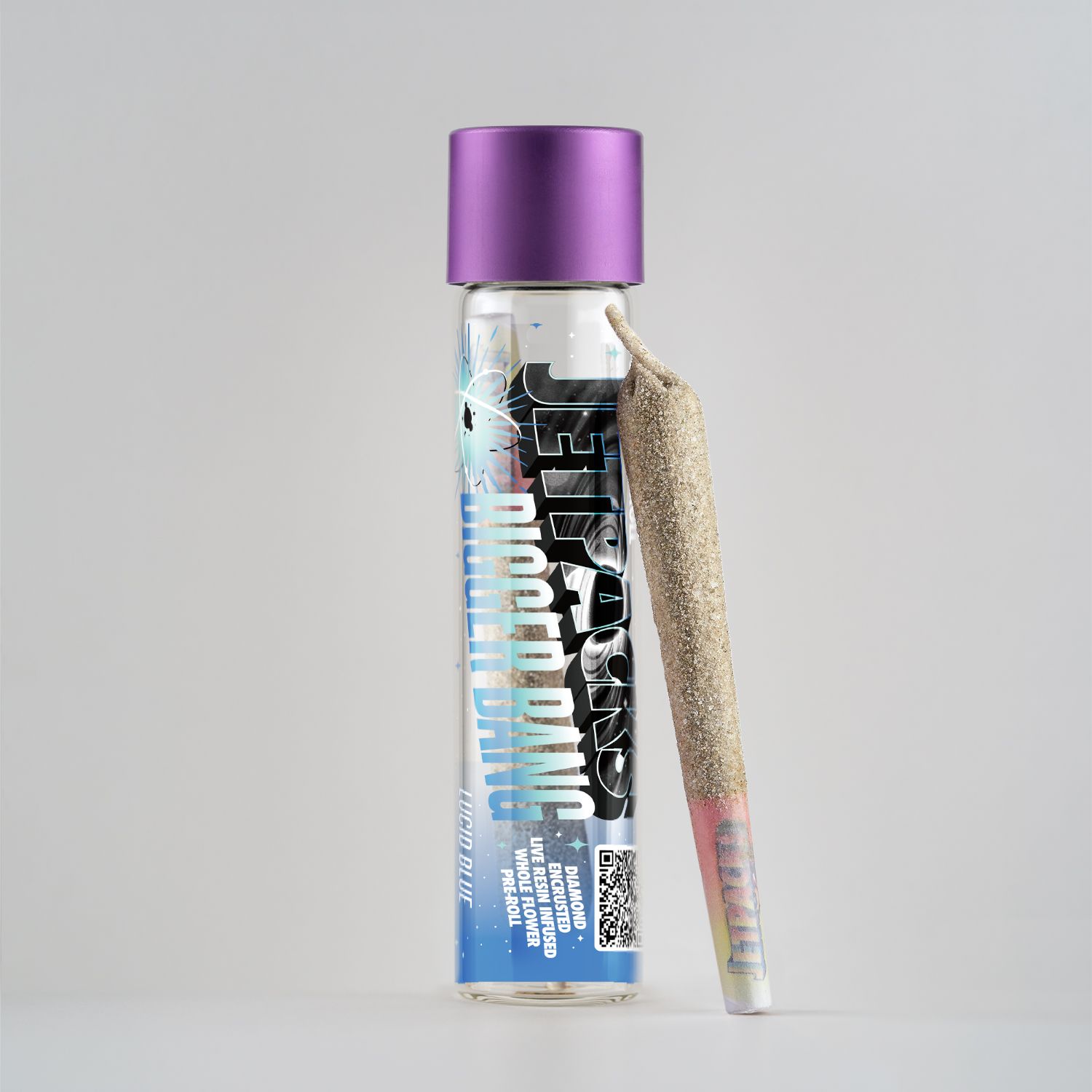 Photograph of product: Jetpacks Bigger Bang Infused PreRoll - Lucid Blue