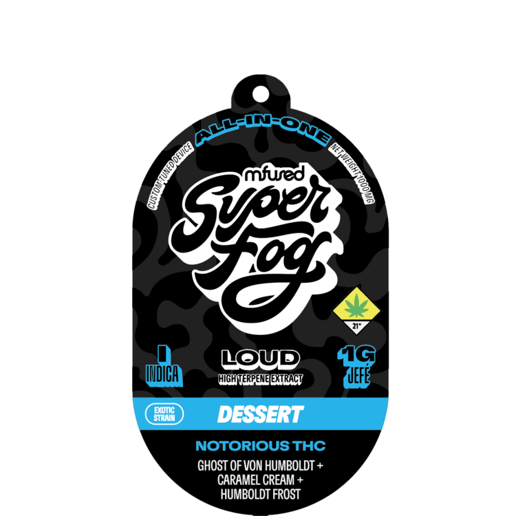 Photograph of product: Super Fog Loud Jef Notorious TH-oui Disposable VAPE