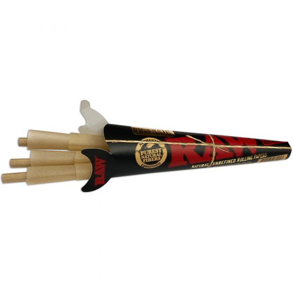 Photograph of product: RAW Black Classic Cones 1 1/4" 6 Pk