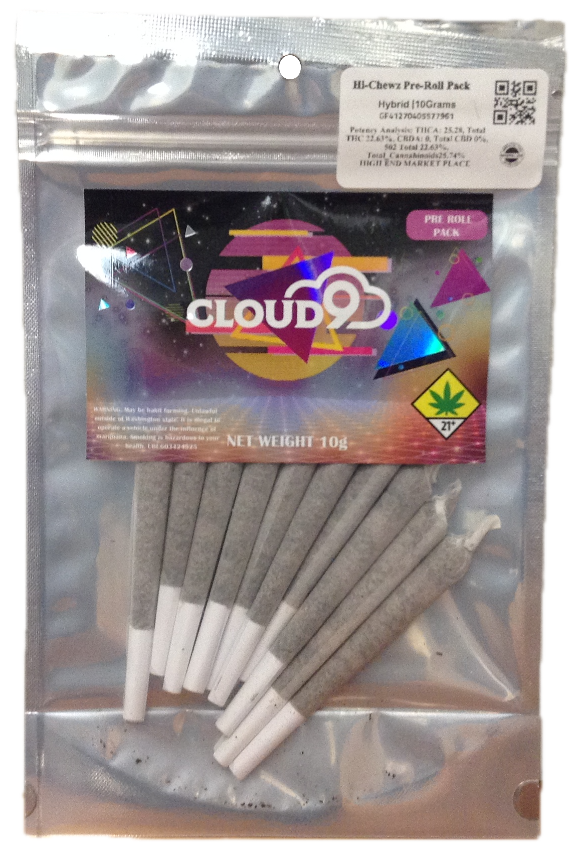 Photograph of Product: Hi-Chewz Pre-Rolls, 10-Pack
