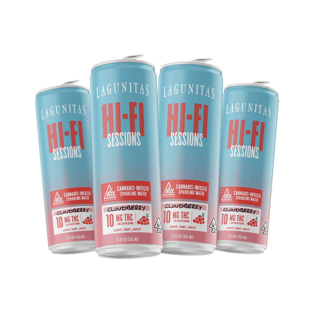 Photograph of product: HI-FI SESSIONS CLOUDBERRY TH-oui/CBD SPARKLING DRINK [4-PACK]