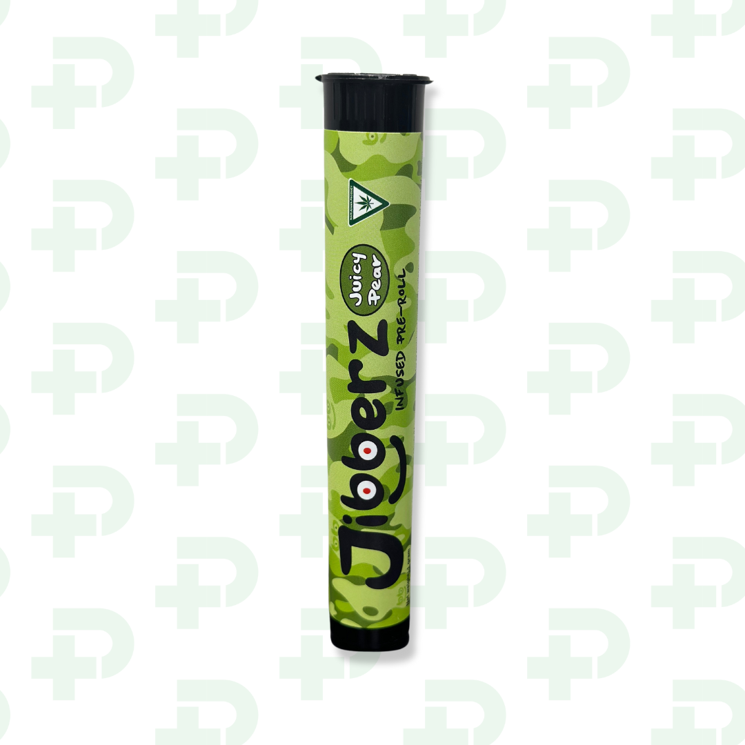 Photograph of product: Jibberz Infused Preroll - Juicy Pear