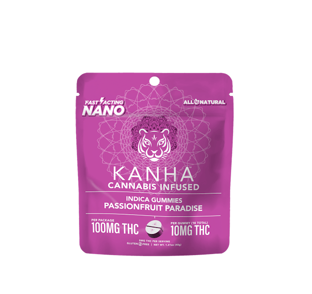 Photograph of product: Nano | Passionfruit Paradise | 100mg Gummy