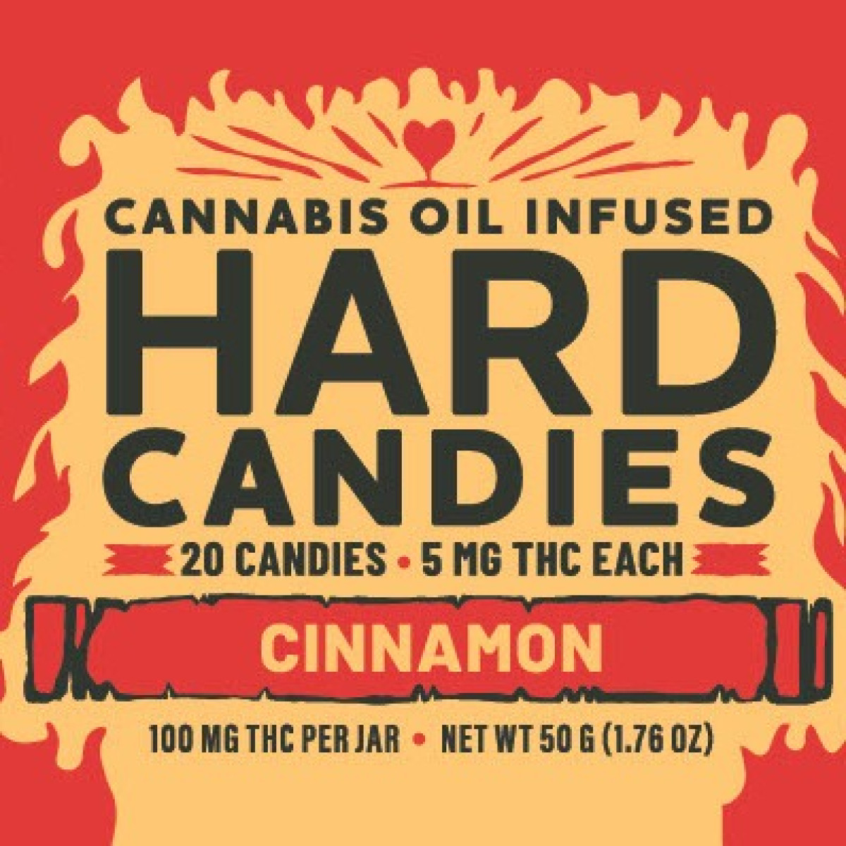 Photograph of product: Green River Oui'd | Cinnamon Hard Candy | 100mg