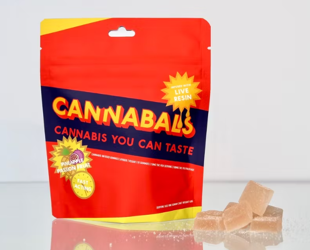 Photograph of product: Cannabals | Pineapple Passionfruit | Gummies | 10 Pack | 100MG