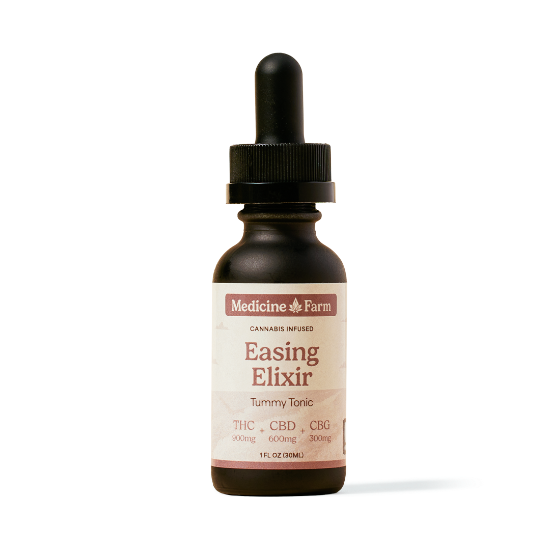 Photograph of product: Easing Elixir Tummy Tonic | 1oz | 3:2:1 | Alcohol-Free Tincture