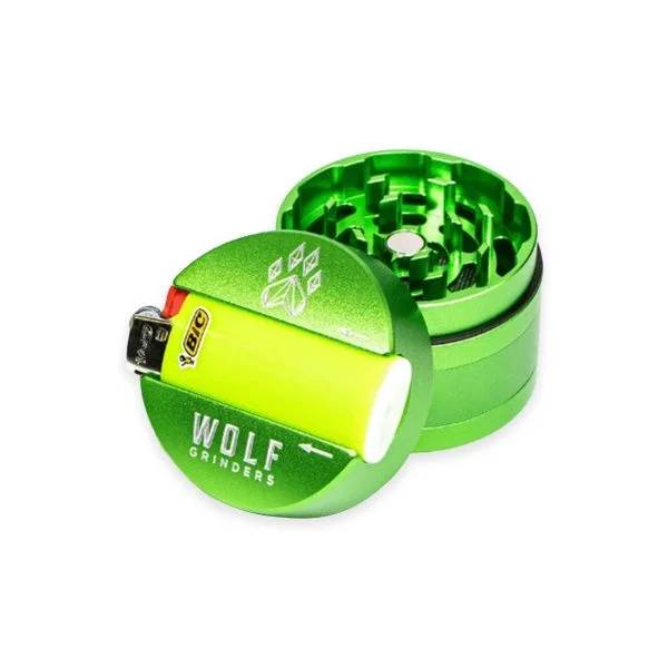 Photograph of product: Wolf Grinders 4 Piece Maxi Green