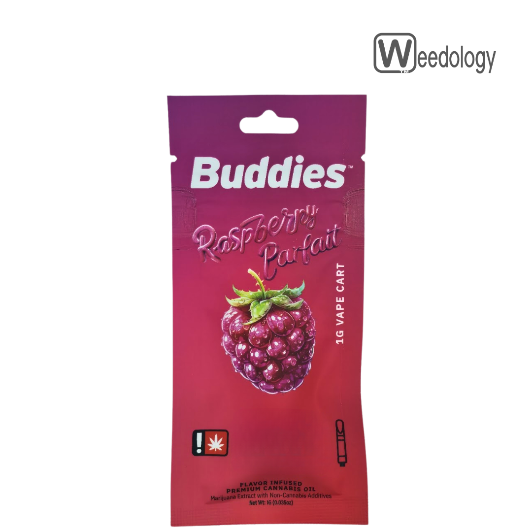 Photograph of product: Buddies 1g RASPBERRY PARFAIT FLAV-DST Vape