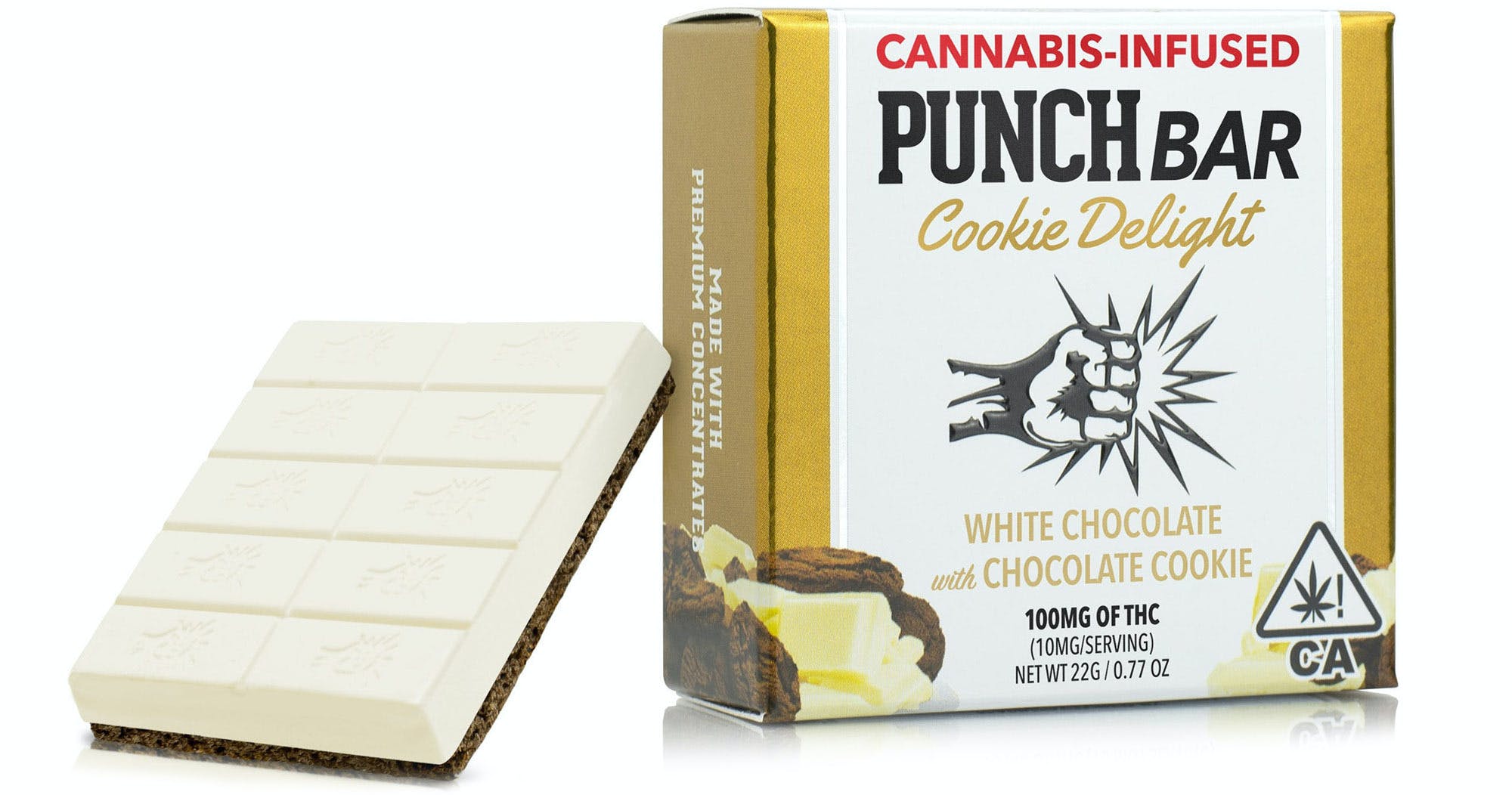 Photograph of product: PUNCH - WHITE CHOCOLATE COOKIE DELIGHT 100MG