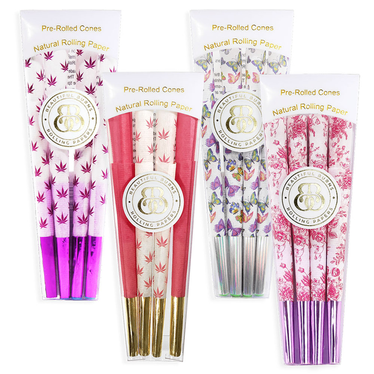 Photograph of product: BEAUTIFUL BURNS CONES LA VIE EN ROSE 8PK