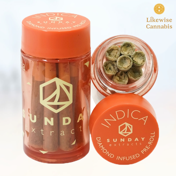 Photograph of Product: 10-PACK 7.5G BLACK LIME DIAMOND INFUSED PRE-ROLLS