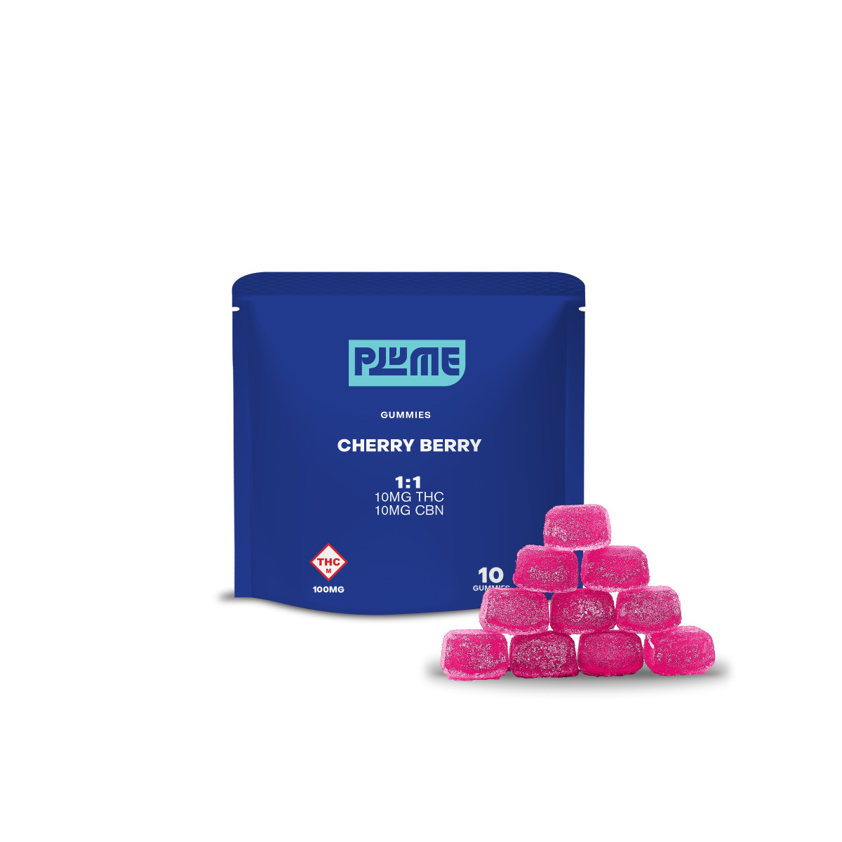 Photograph of product: Cherry Berry | 10mg - 10pk Gummies 1:1