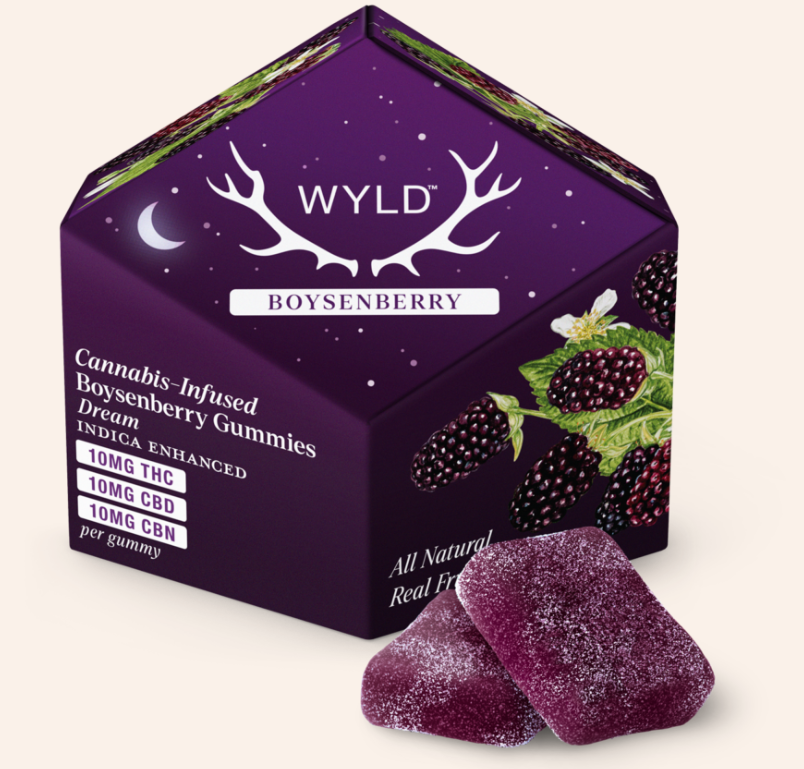 Photograph of product: Boysenberry | Gummy | 1:1:1 CBD:CBN:TH-oui | 10pk/100mg:100mg:100mg