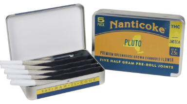 Photograph of product: Nanticoke Pluto 5pk Prerolls