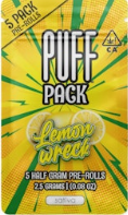 Photograph of product: Lemonwreck 5pk Pre-Rolls (2.5g)