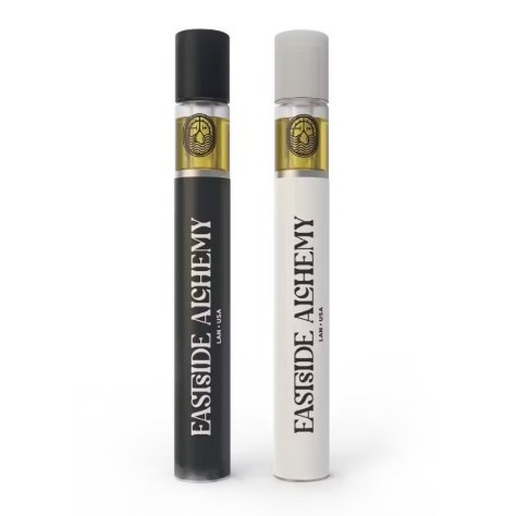Photograph of product: Eastside Alchemy x Alpha Buddz Tropicz Live au chocolat Rosin Disposable Vape Rec