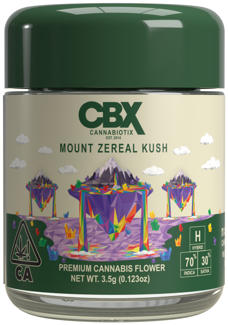 Photograph of product: Cannabiotix - Mount Zereal Kush (Hybrid) Flower - 3.5g